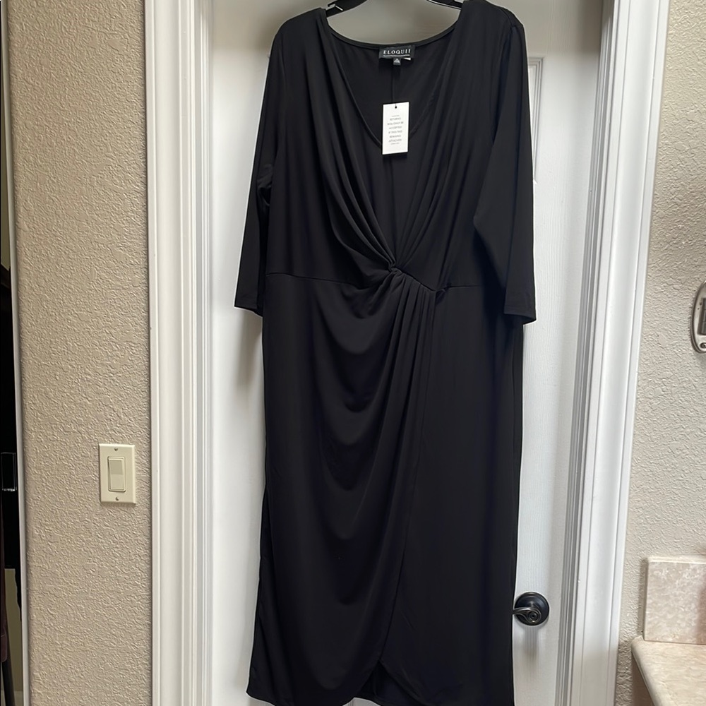 Eloquii Evenings Black Women's Dress Size 20